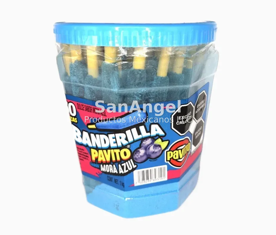Banderilla Pavito Mora Azul 50 pz