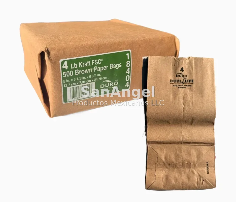 Bolsa Papel Kraft #4 (500pz)