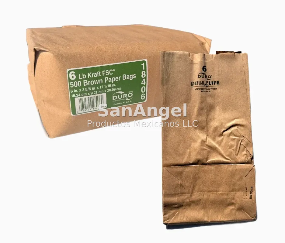 Bolsa Papel Kraft #6 (500pz)