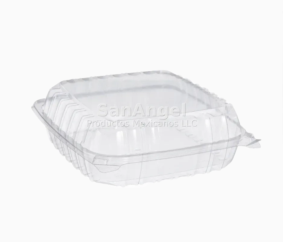 Charola Transparente 9x9 Liso - Caja 200 pz