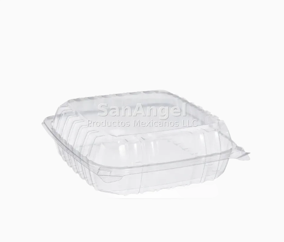 Charola Transparente 9x9 Liso - Ristra 100 Pz