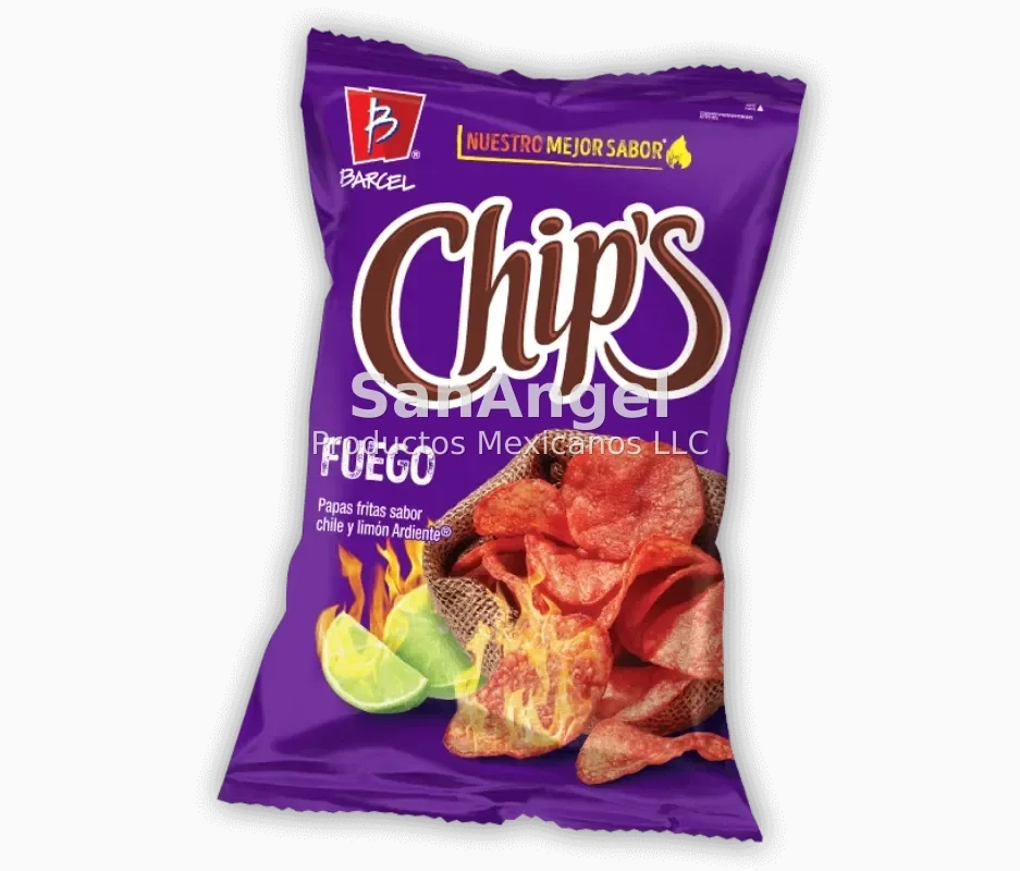 Chips Fuego Barcel 42g - Paquete 10 Pz