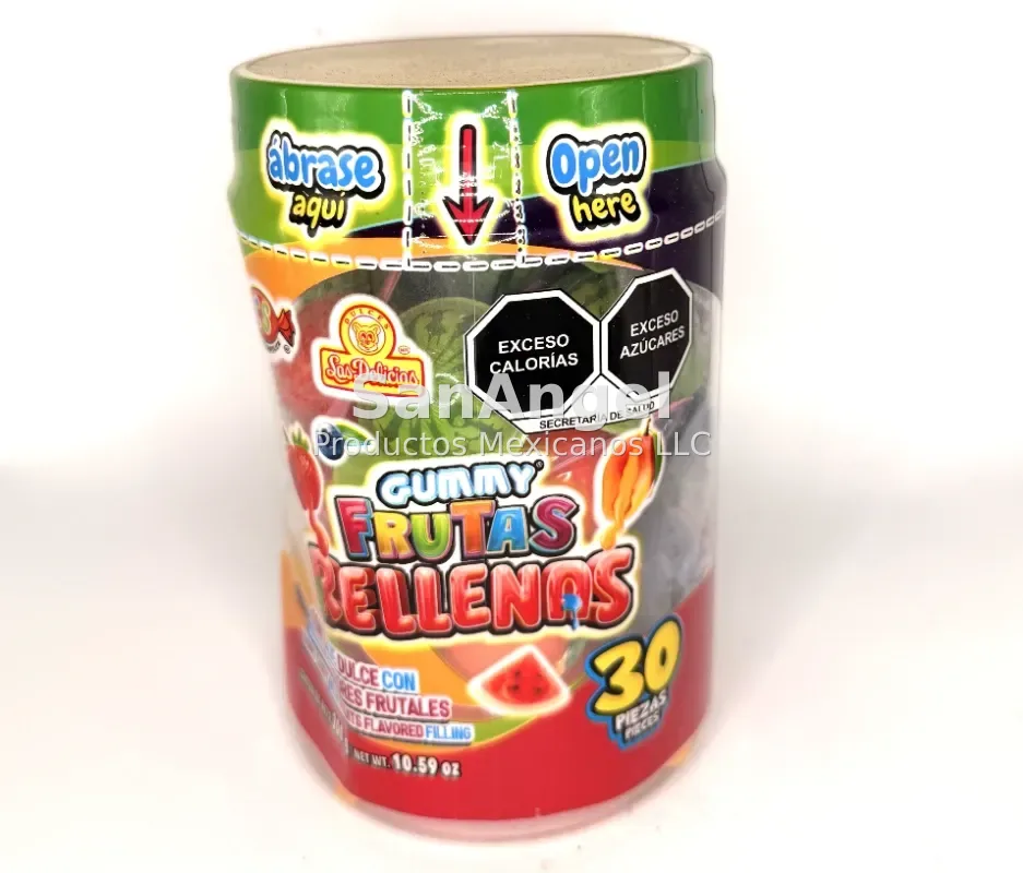 Gummy Frutas Rellenas - Caja 12pack/30pz