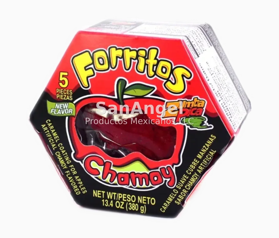 Pasta Forritos Manzana Chamoy 5 pz - Pieza