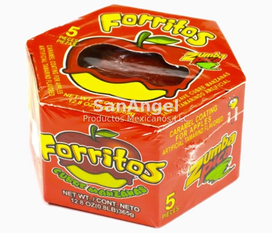 Pasta Forritos Manzana Tamarindo 5 pz - Caja 24 pz