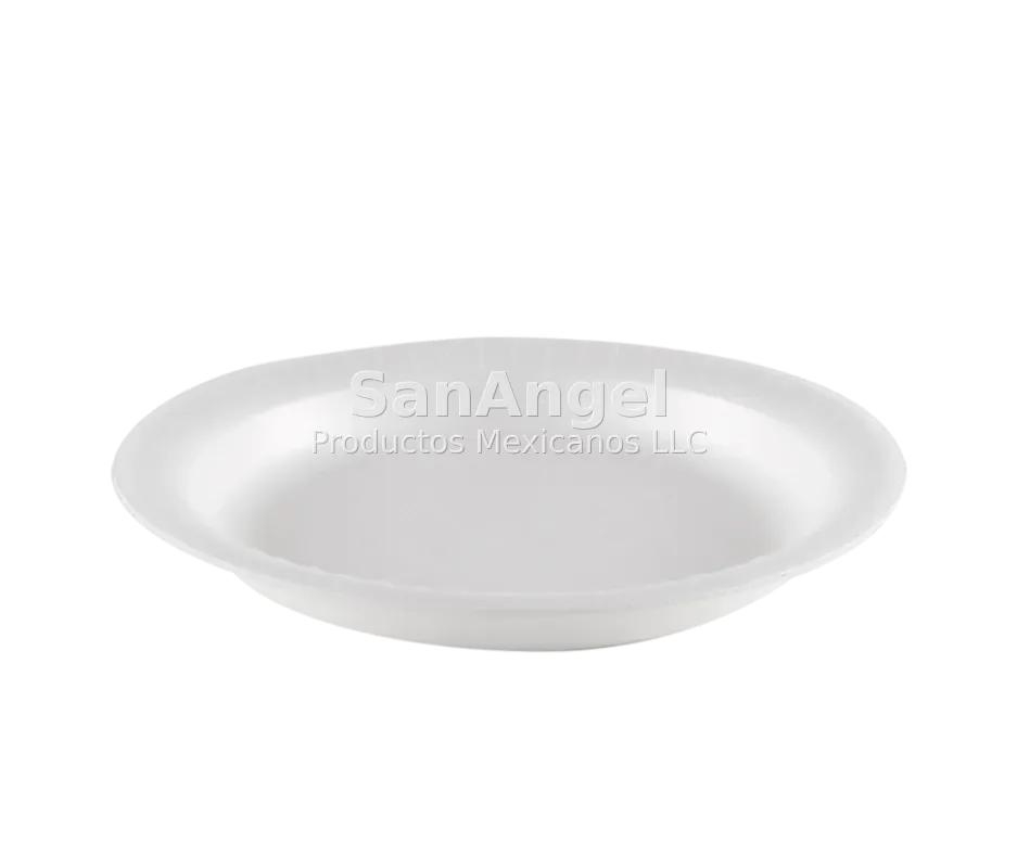 Plato #8 Liso Redondo - Caja 500 pz (25/20pz)