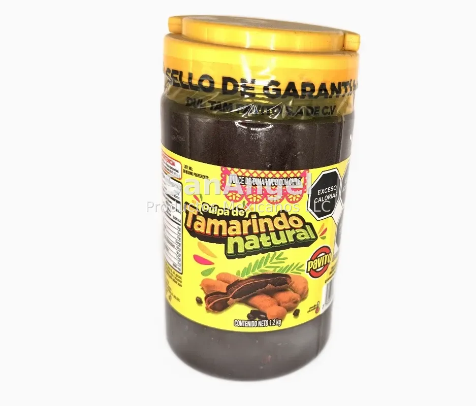 Pulpa de tamarindo Pavito Vitrolero 1.2 kg - Caja 12 pz