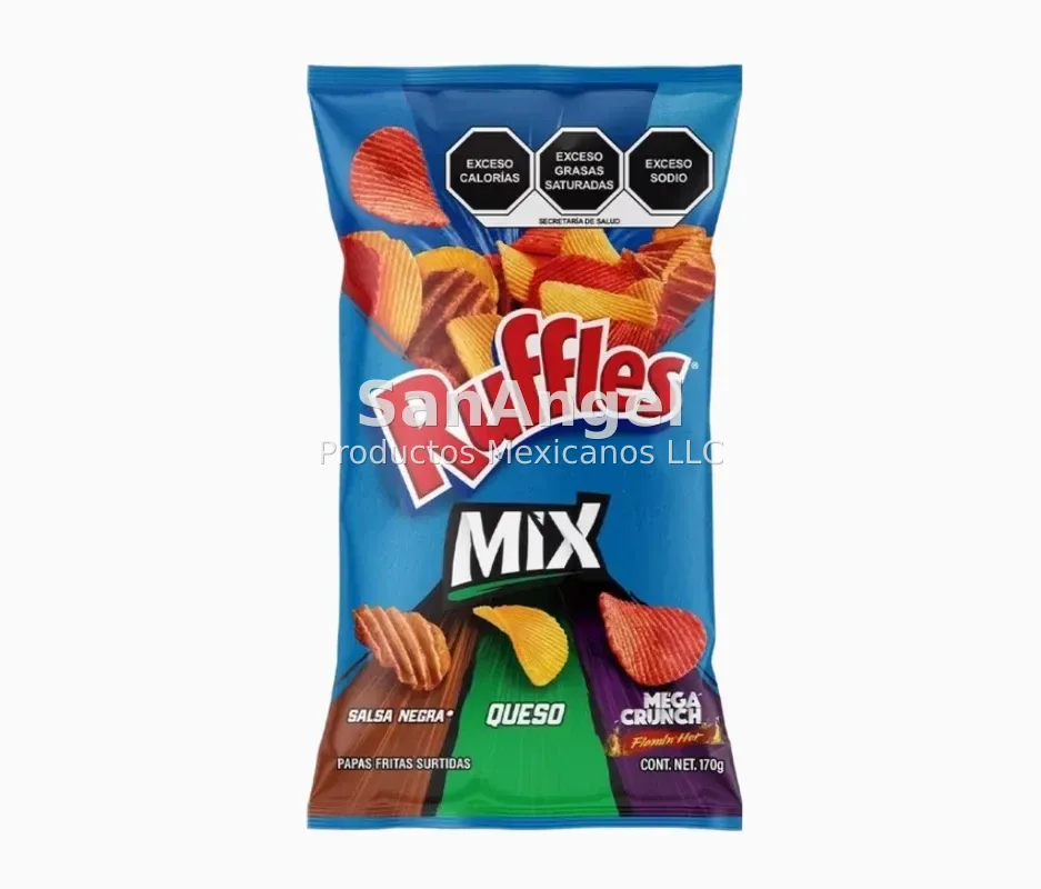 Ruffles Mix Familiar 170g GDE - Caja 20 pzs (49 Cajas por pallet)