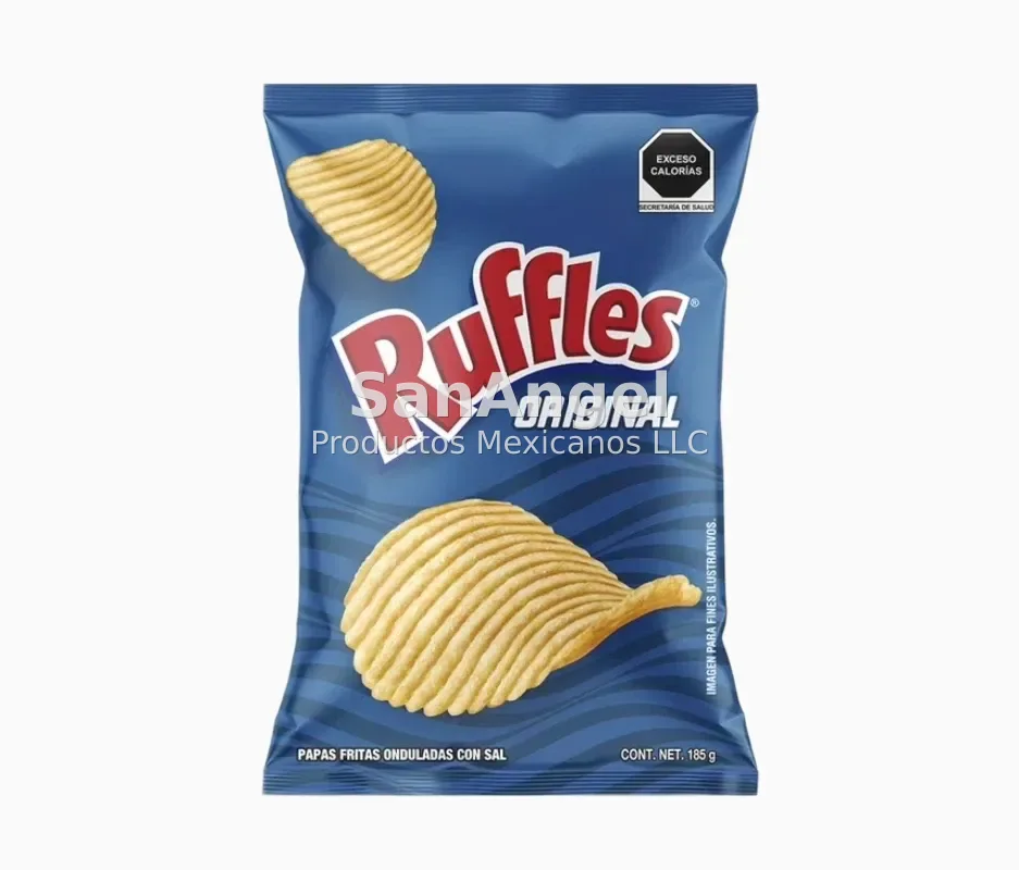 Ruffles Sal (azules) Original 120g GDE - Caja 30 pzs (49 Cajas por pallet)