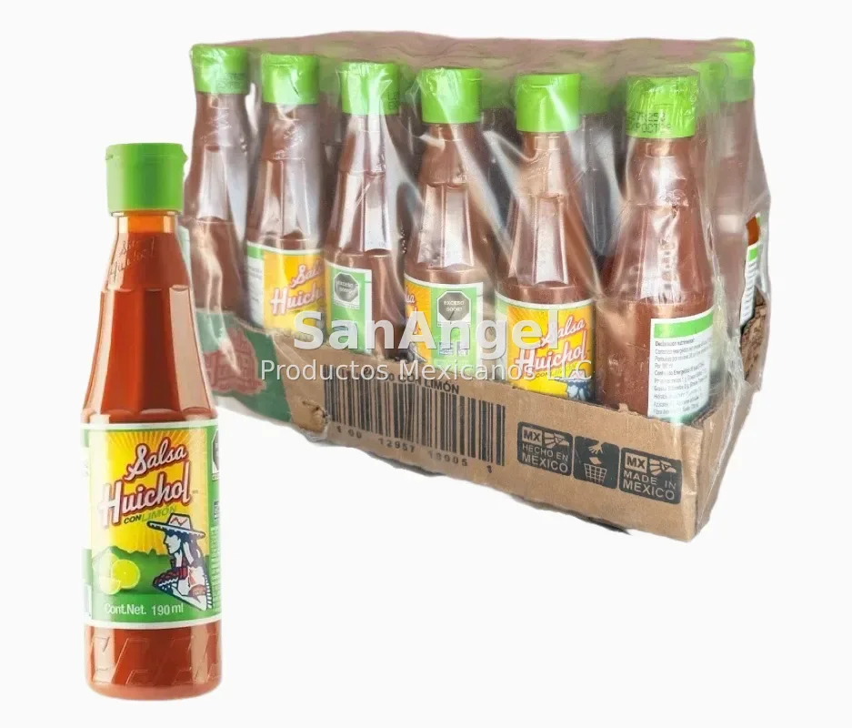 Huichol Lemon Hot Sauce 190ml - Box of 24 Pieces