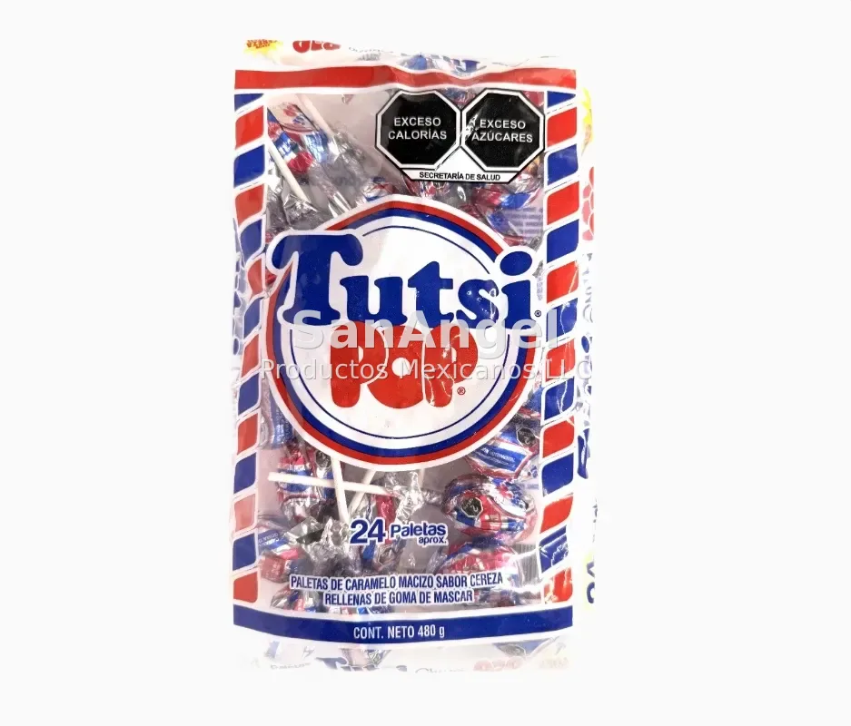 Tutsi Pop Cereza - Caja 36 Pack / 24 Pz