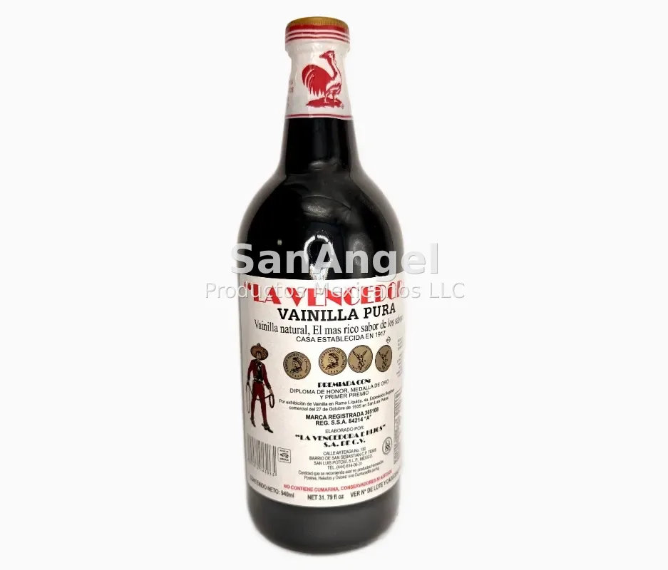 Vainilla La Vencedora 1 Lt (Etiqueta Español) - Caja 12 pz