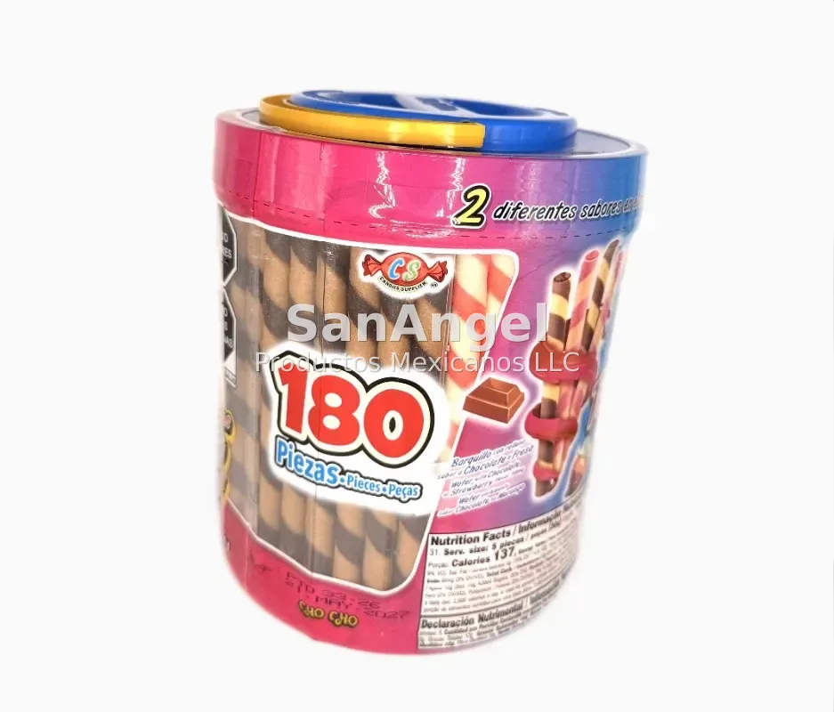 Wafer Stick Las Delicias Bote Grande 180pz